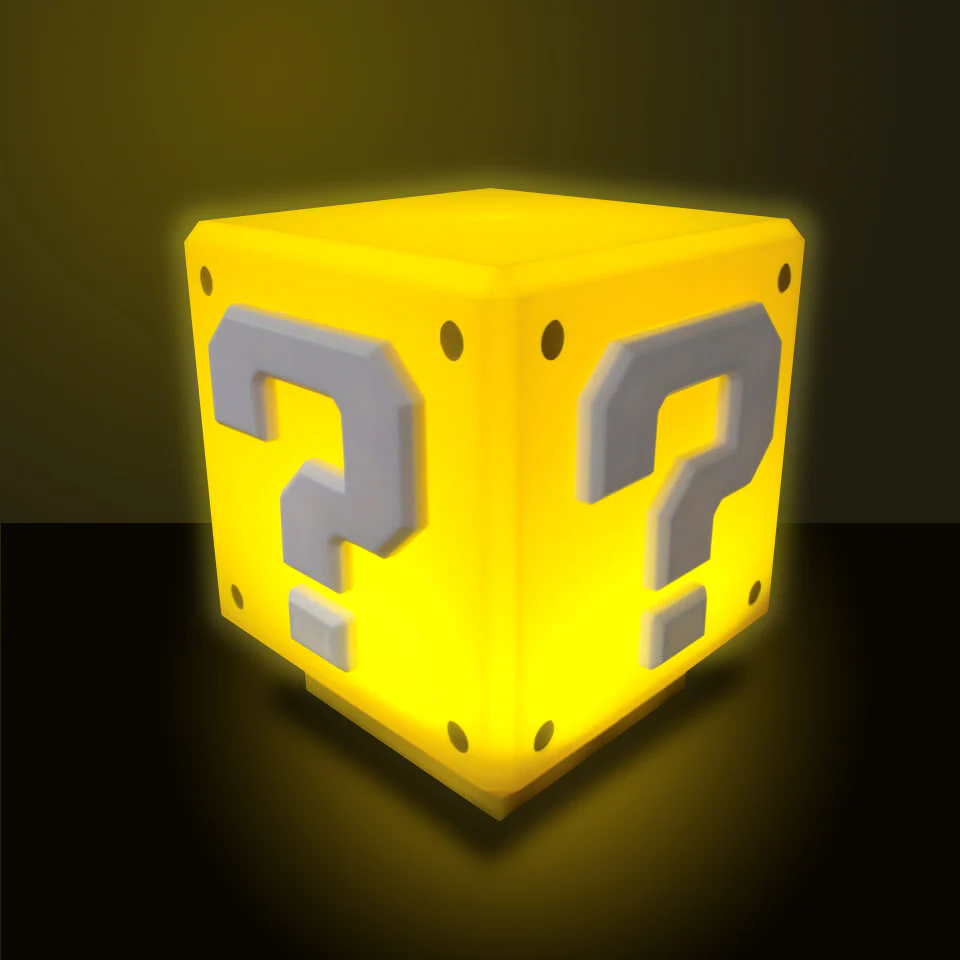 Super Mario Tischlampe Mini Fragezeichen-Block