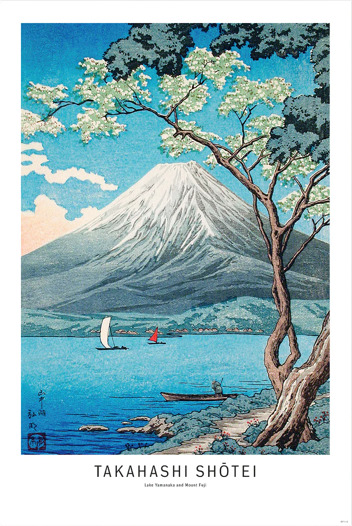 Takahashi Shotei Poster Lake Yamanaka and Mount Fuji - Image 6