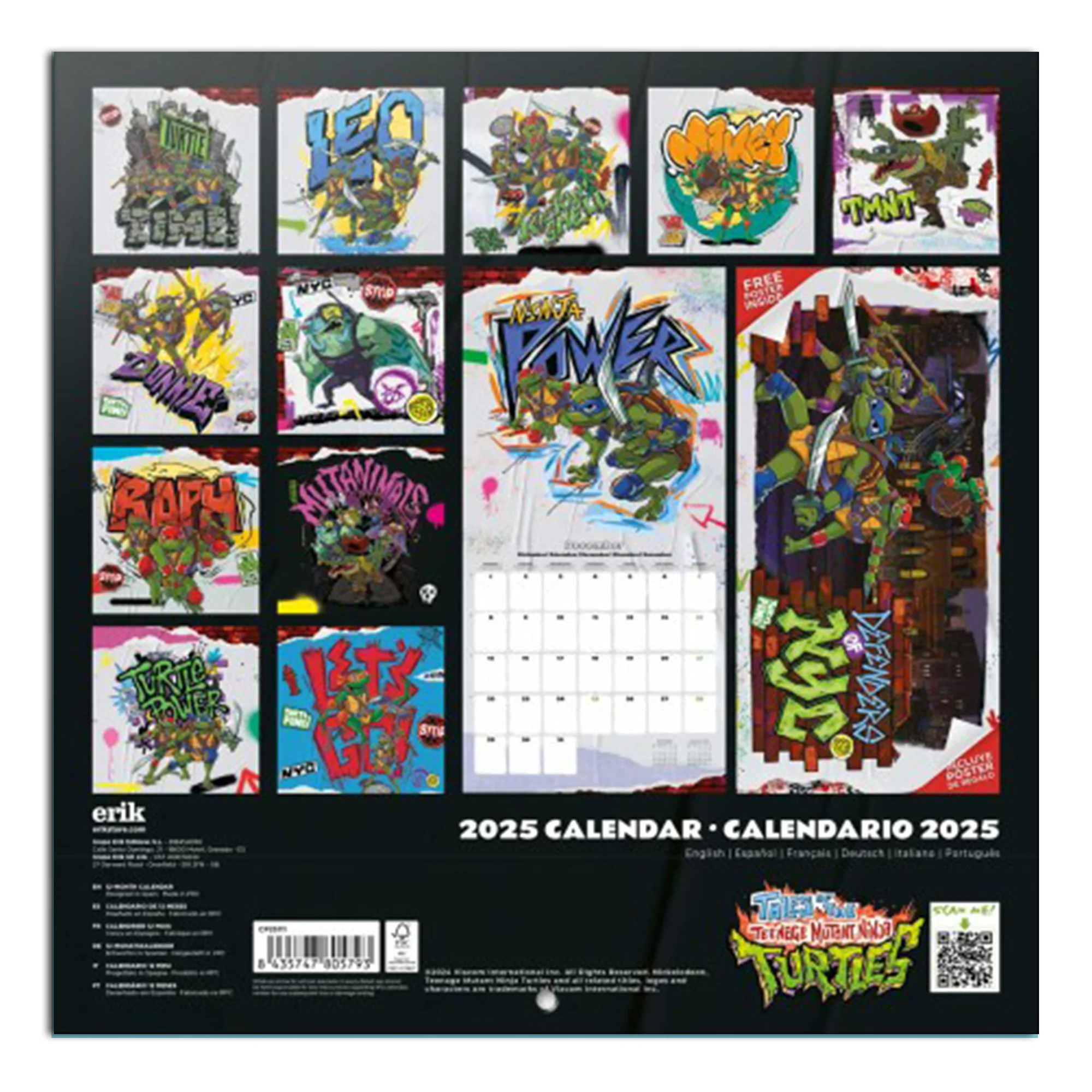 Teenage Mutant Kalender 2025 Ninja Turtles - Image 2