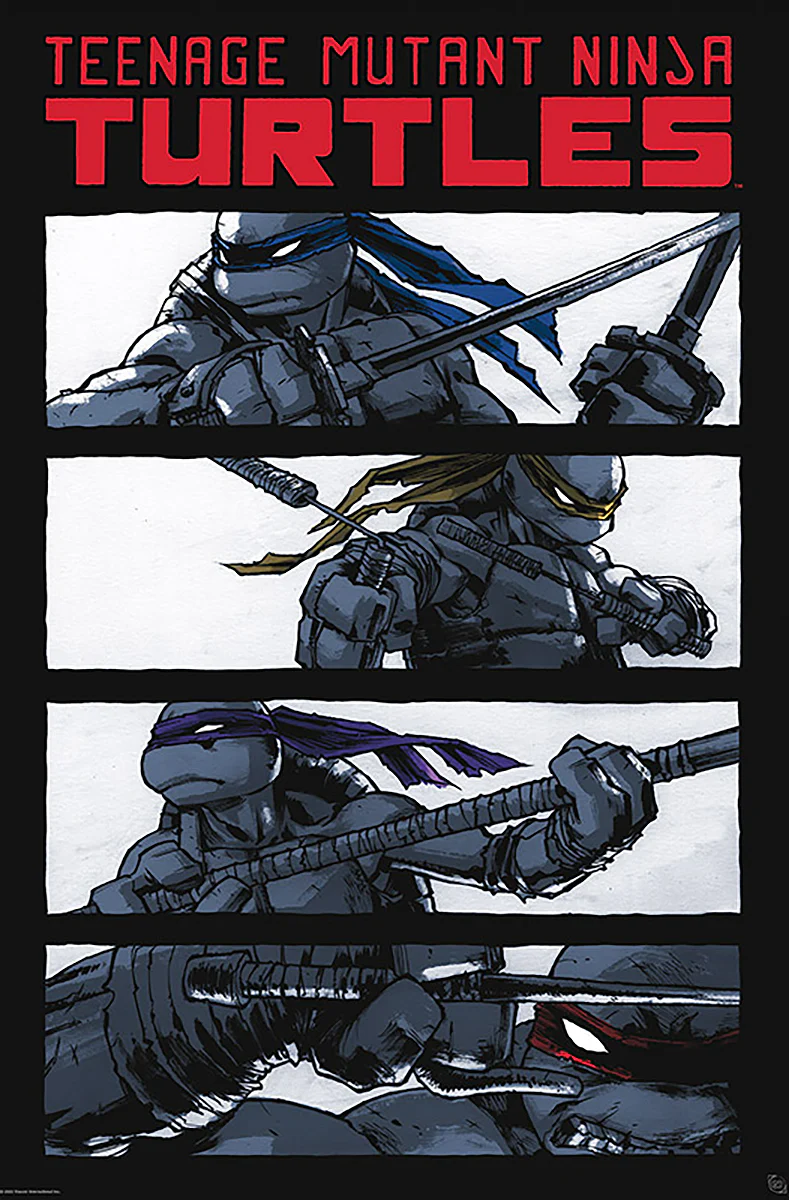 Teenage Mutant Ninja Turtles Comics black & white