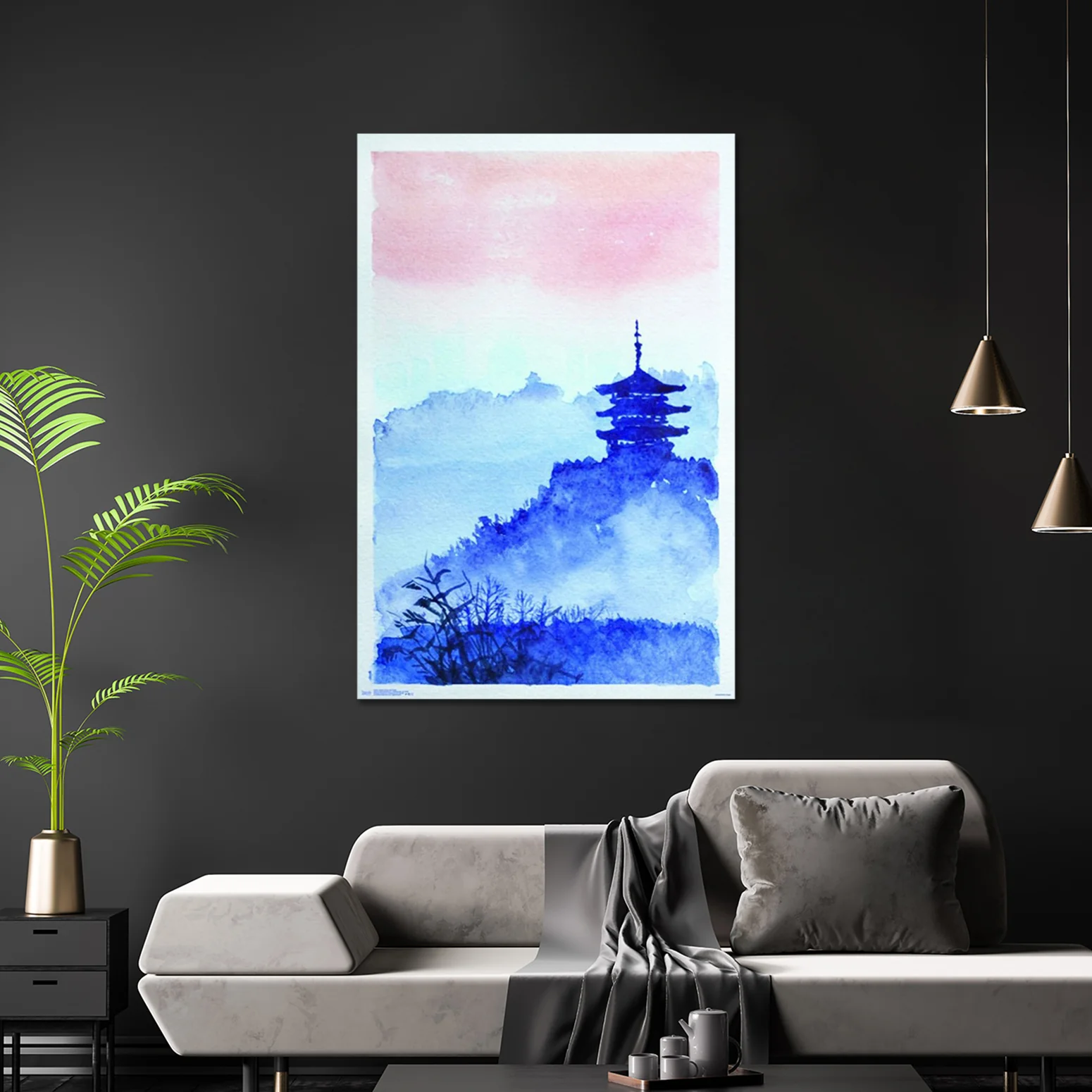 Temple Forest and Dawn Poster - Image 3