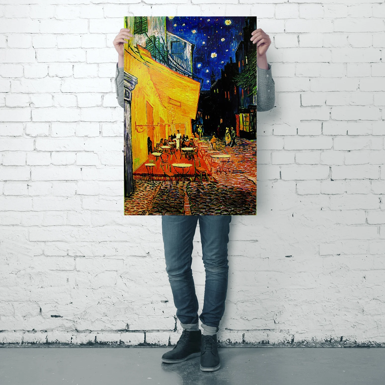 Terrasse de Cafe la nuit Poster Vincent Van Gogh - Image 4