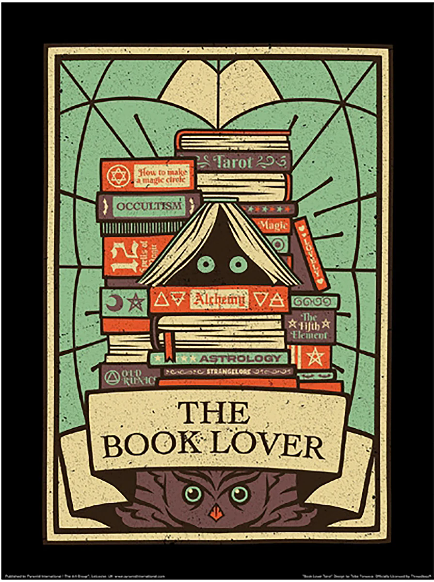 The Book Lover Kunstdruck Tobe Fonseca, Threadless