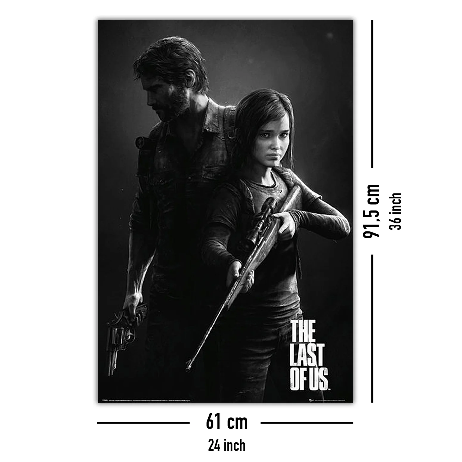 The Last Of Us Poster Schwarzweiss Porträt - Image 5