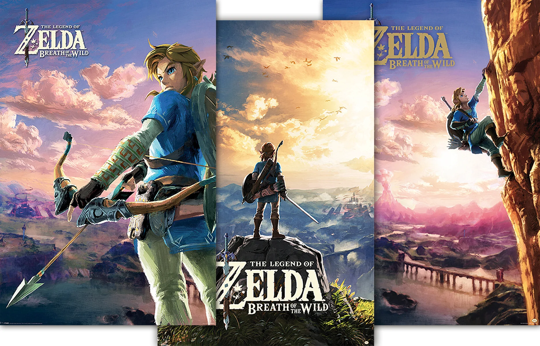 The Legend of Zelda Poster Breath Of The Wild 3er Set
