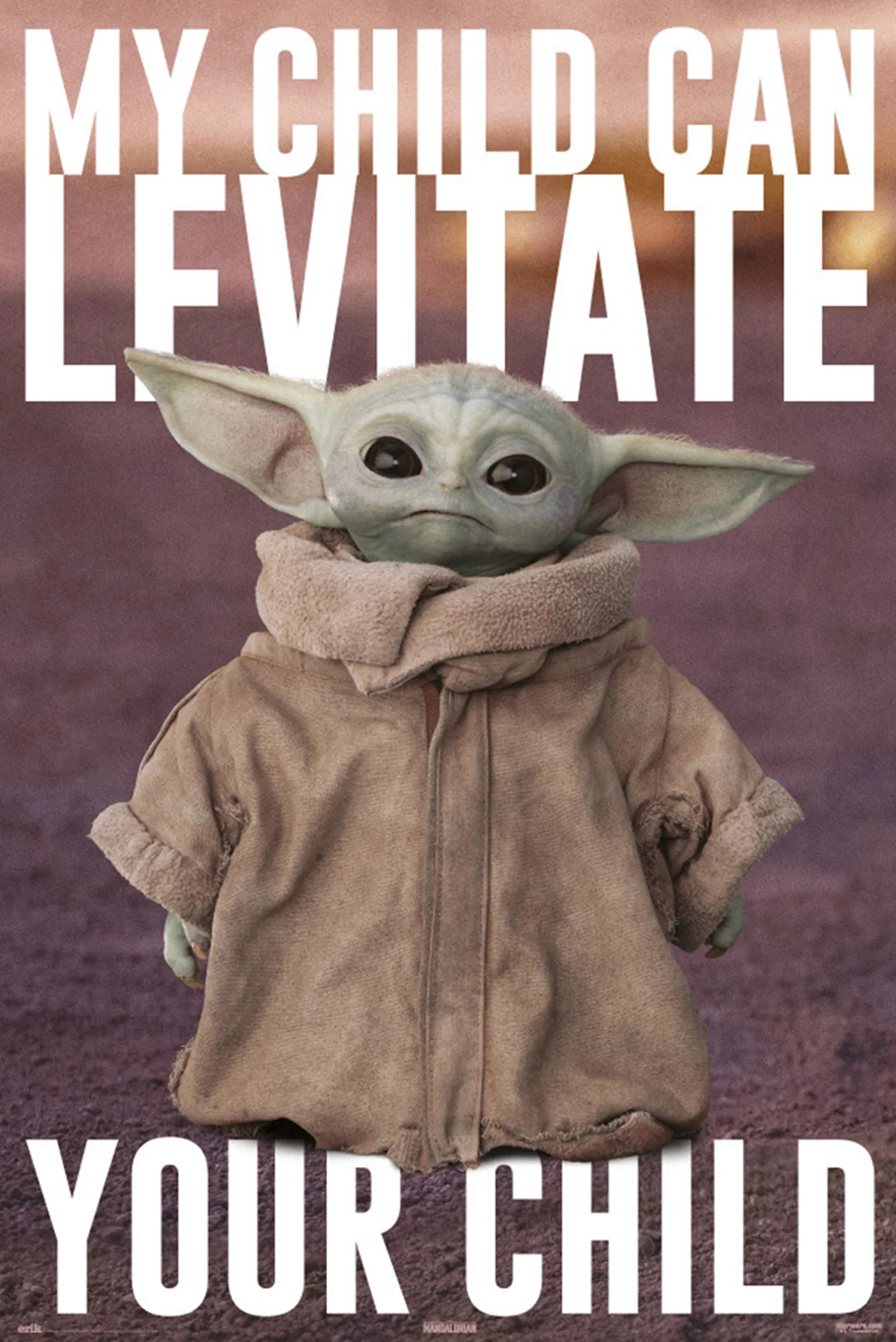 The Mandalorian Poster Yoda Baby Yoda, Grogu