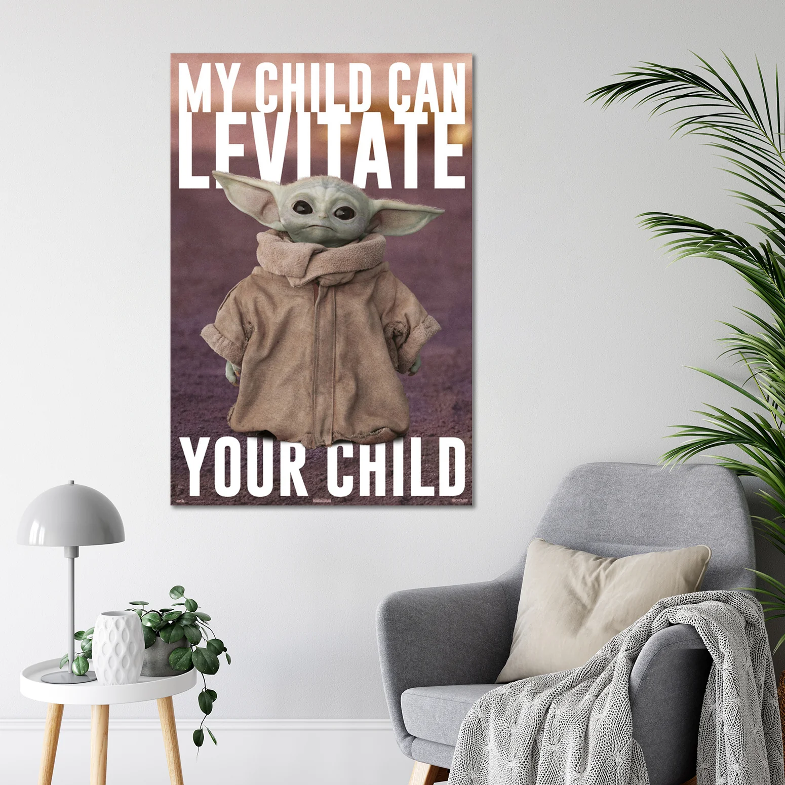 The Mandalorian Poster Yoda Baby Yoda, Grogu - Image 3