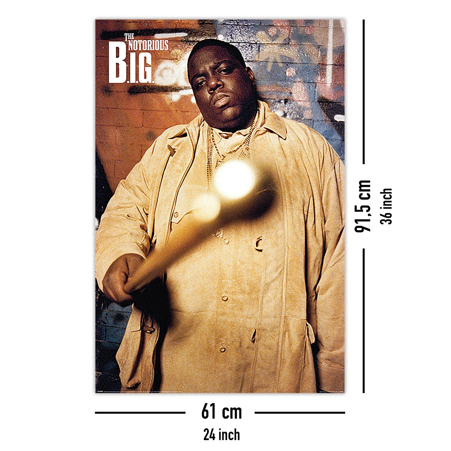 The Notorious B.I.G. Poster Cane - Image 5