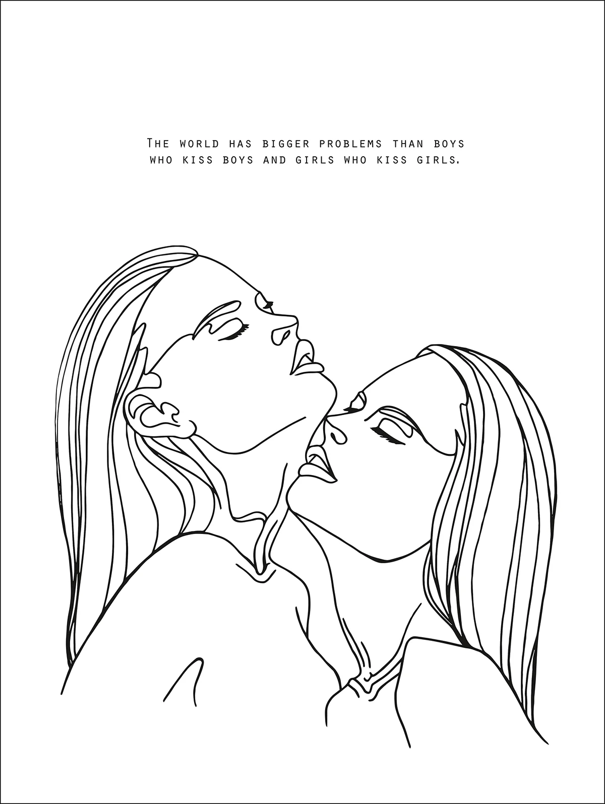 The World Has Bigger Problems Kunstdruck Madeleine, Line-Art