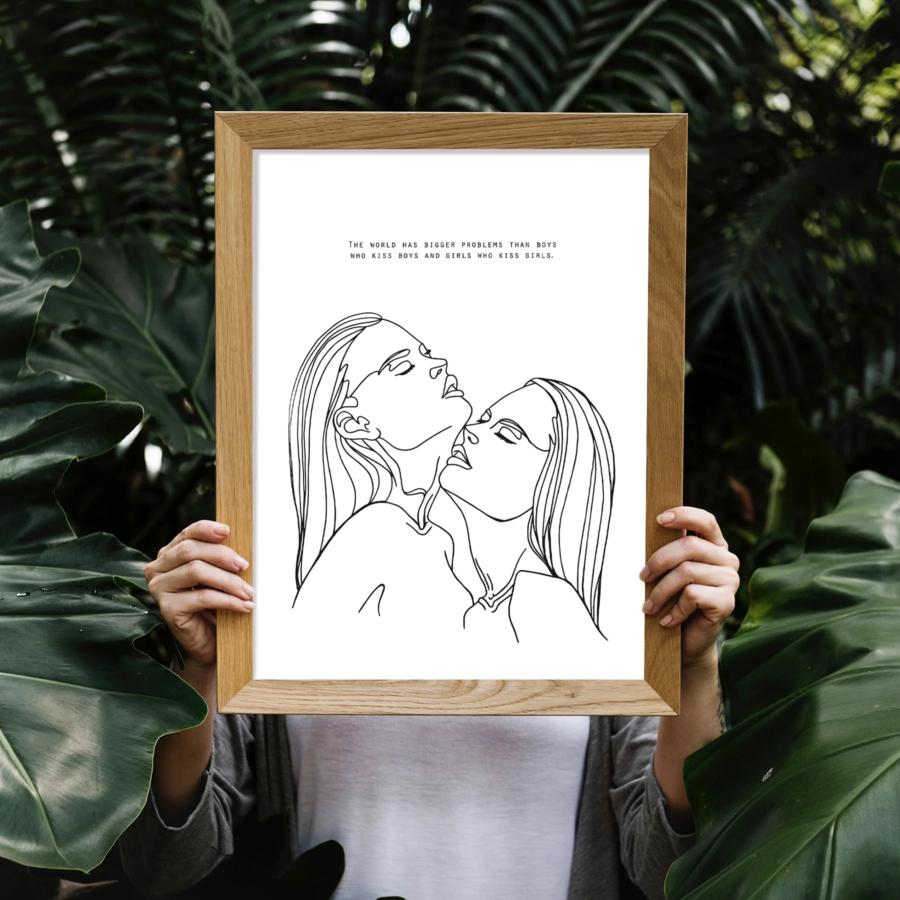 The World Has Bigger Problems Kunstdruck Madeleine, Line-Art - Image 2