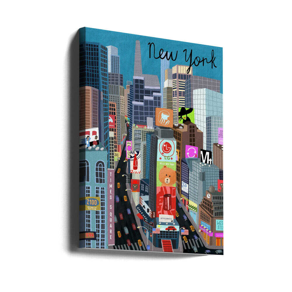 Times Square, New York Illustration by Artist Carla Daly - Image 10
