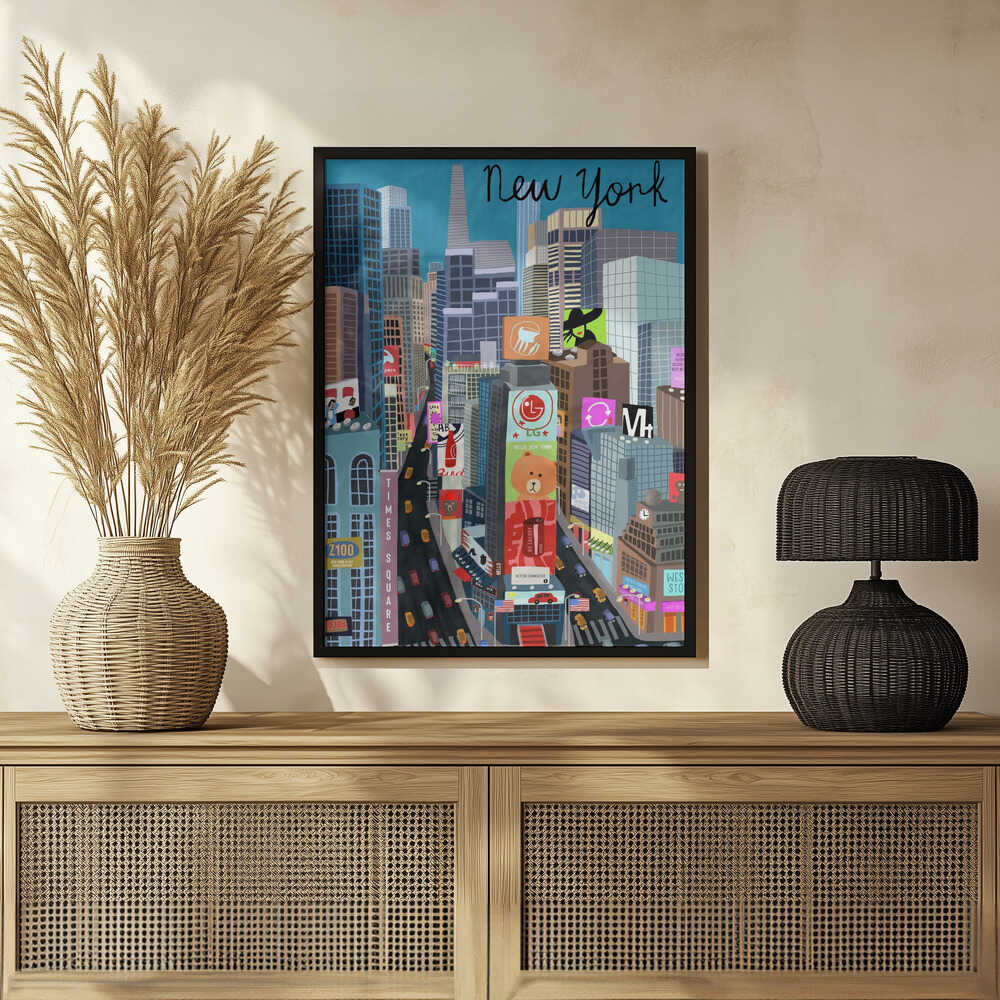 Times Square, New York Illustration by Artist Carla Daly - Image 3