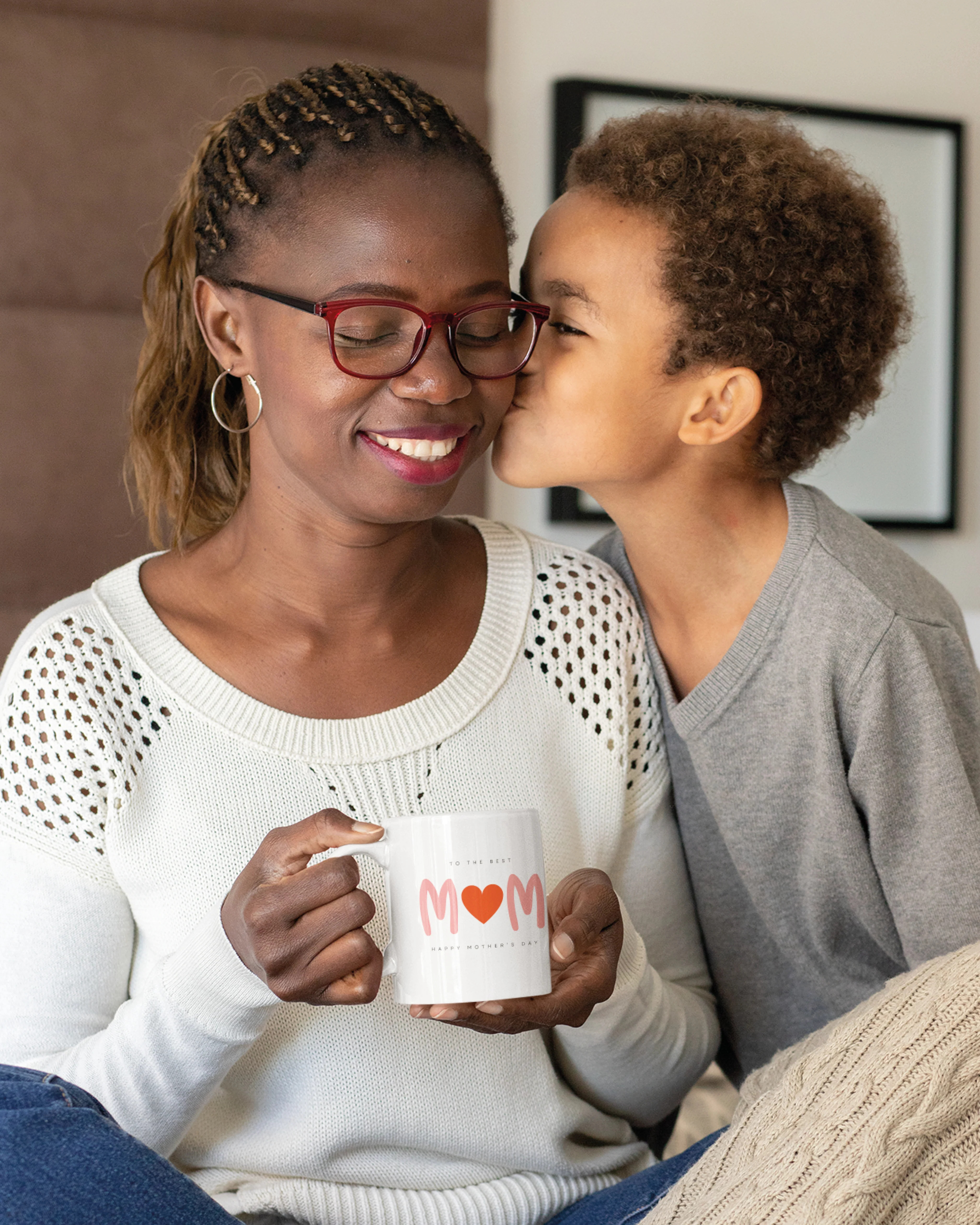 To the best Mom - Happy Mothers Day Tasse - Geschenk Tasse zum Muttertag 330 ml - Image 3
