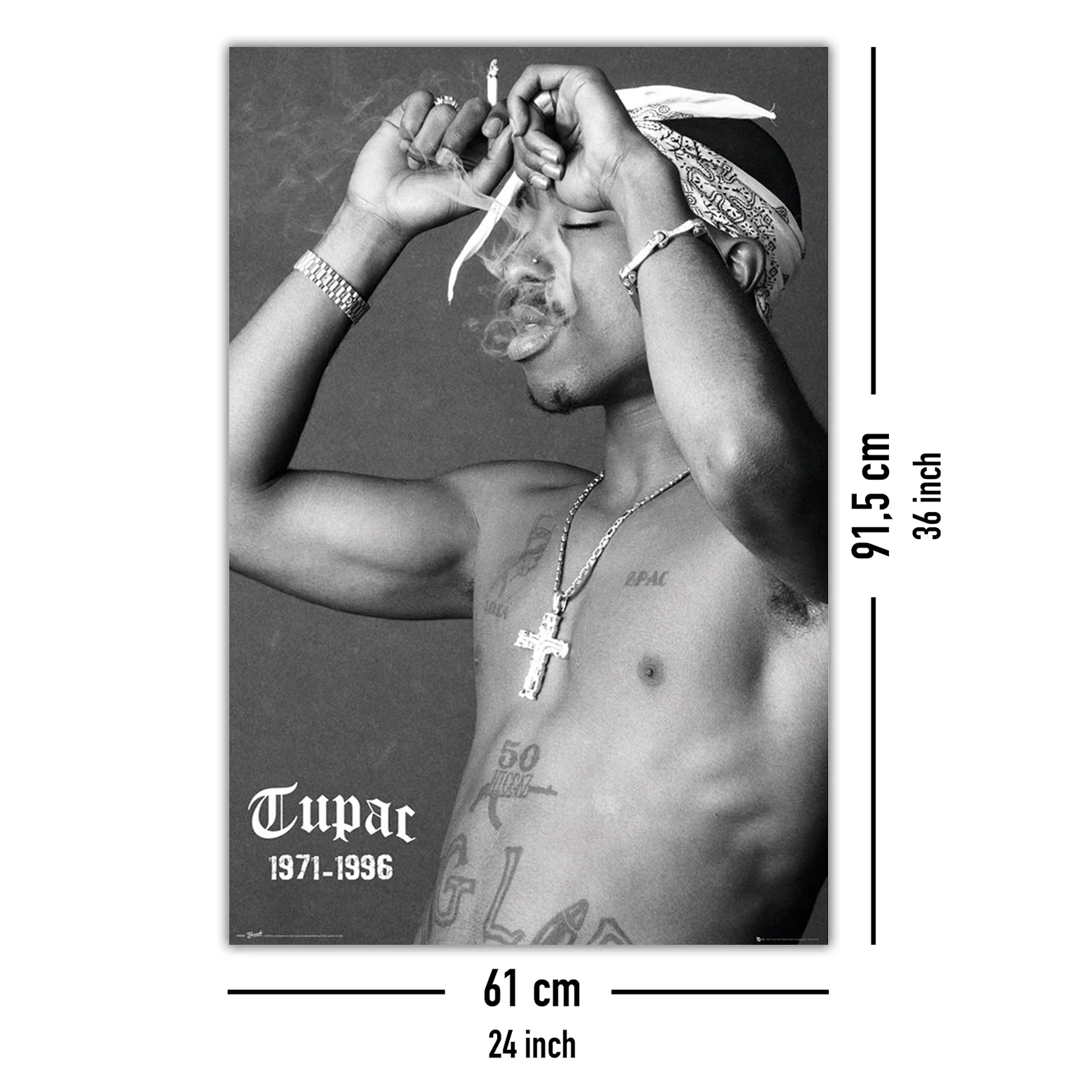 Tupac Shakur Poster Smoke - Image 5