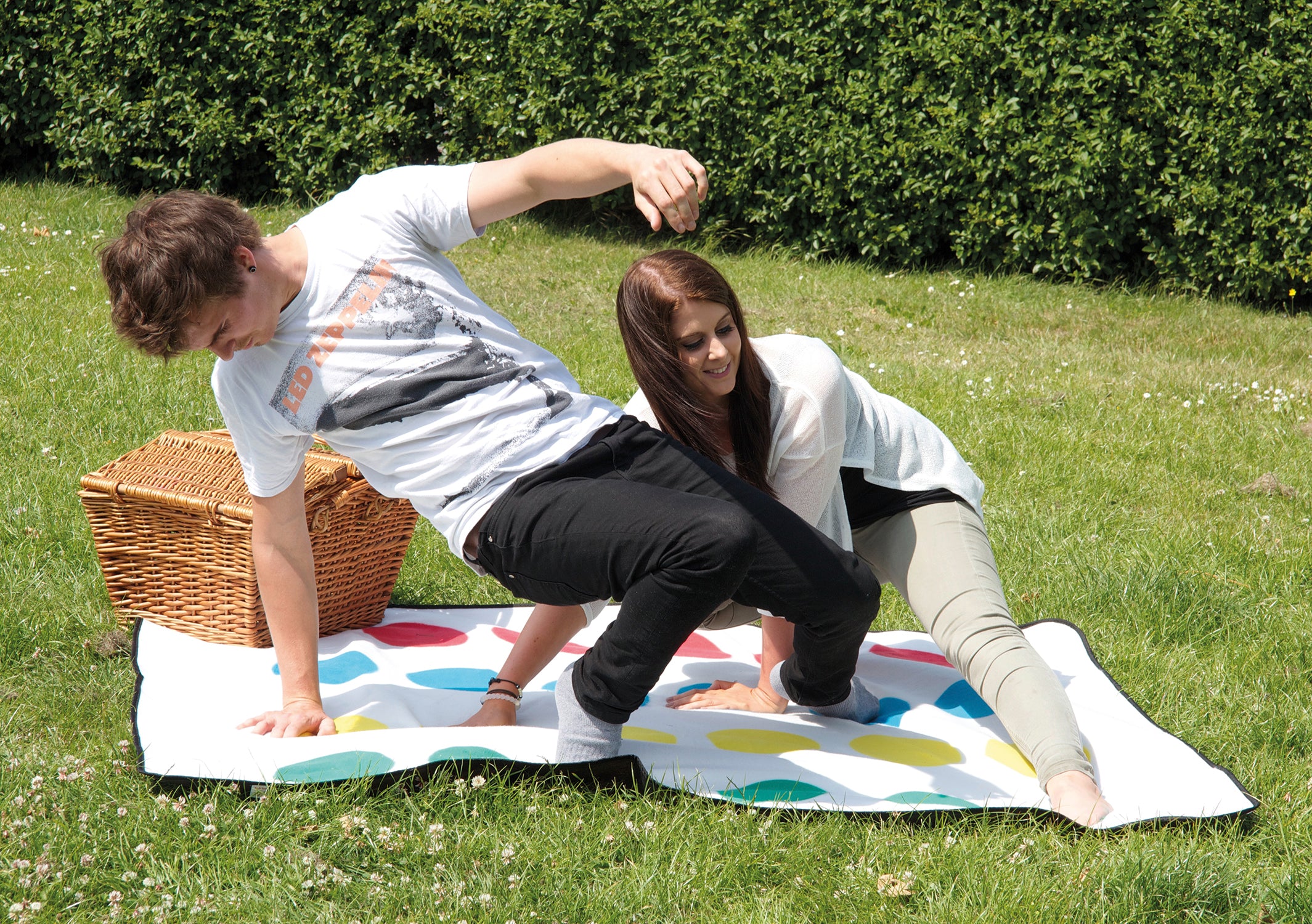 Twister Spieledecke mit Schlüsselanhänger-Drehscheibe, - Image 3