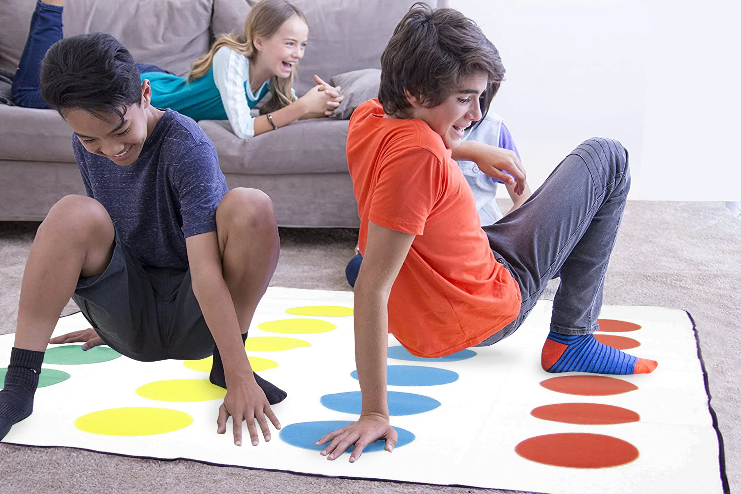 Twister Spieledecke mit Schlüsselanhänger-Drehscheibe, - Image 6
