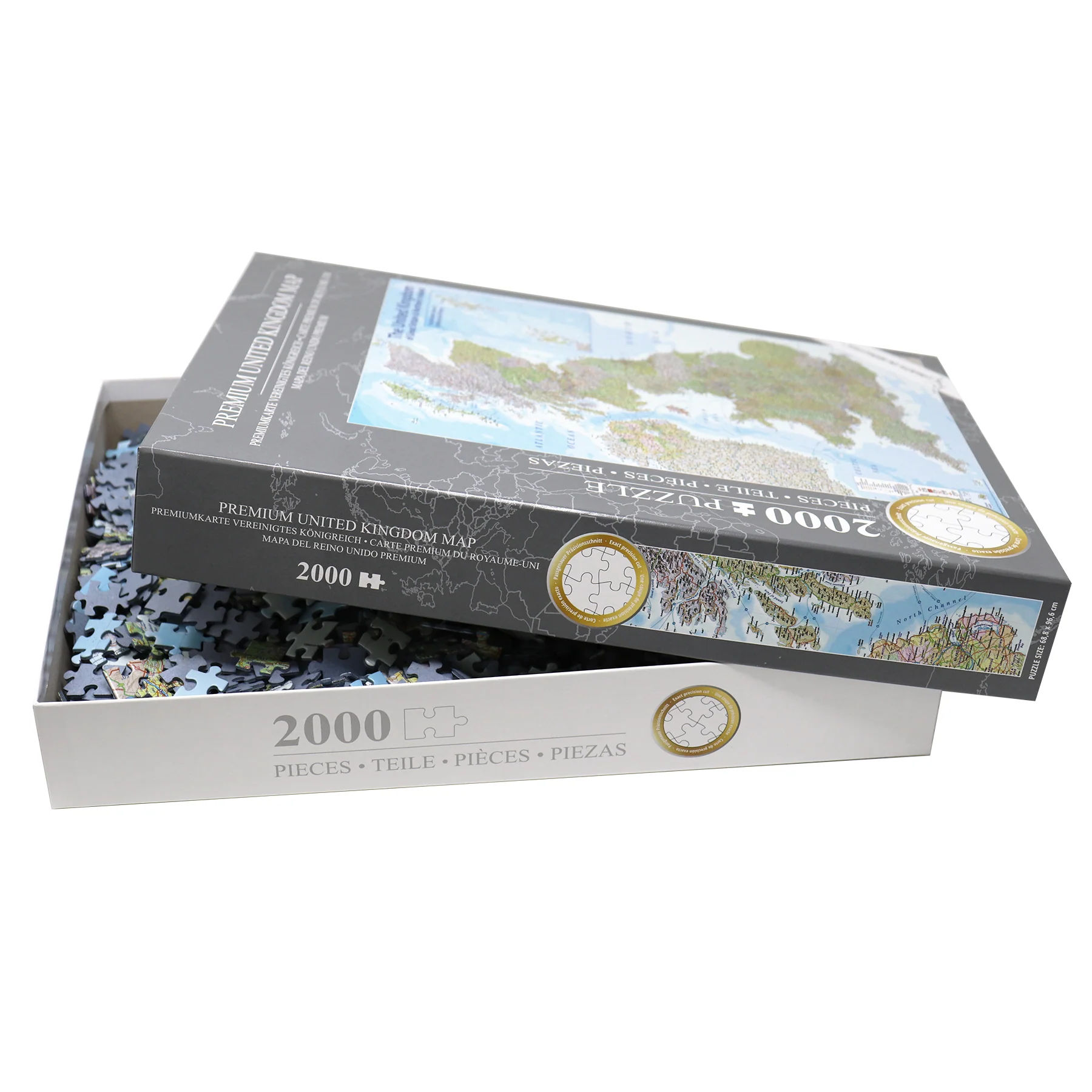 UK Karte Puzzle 2000 Teile MAPS IN MINUTES, Great Britain - Image 4