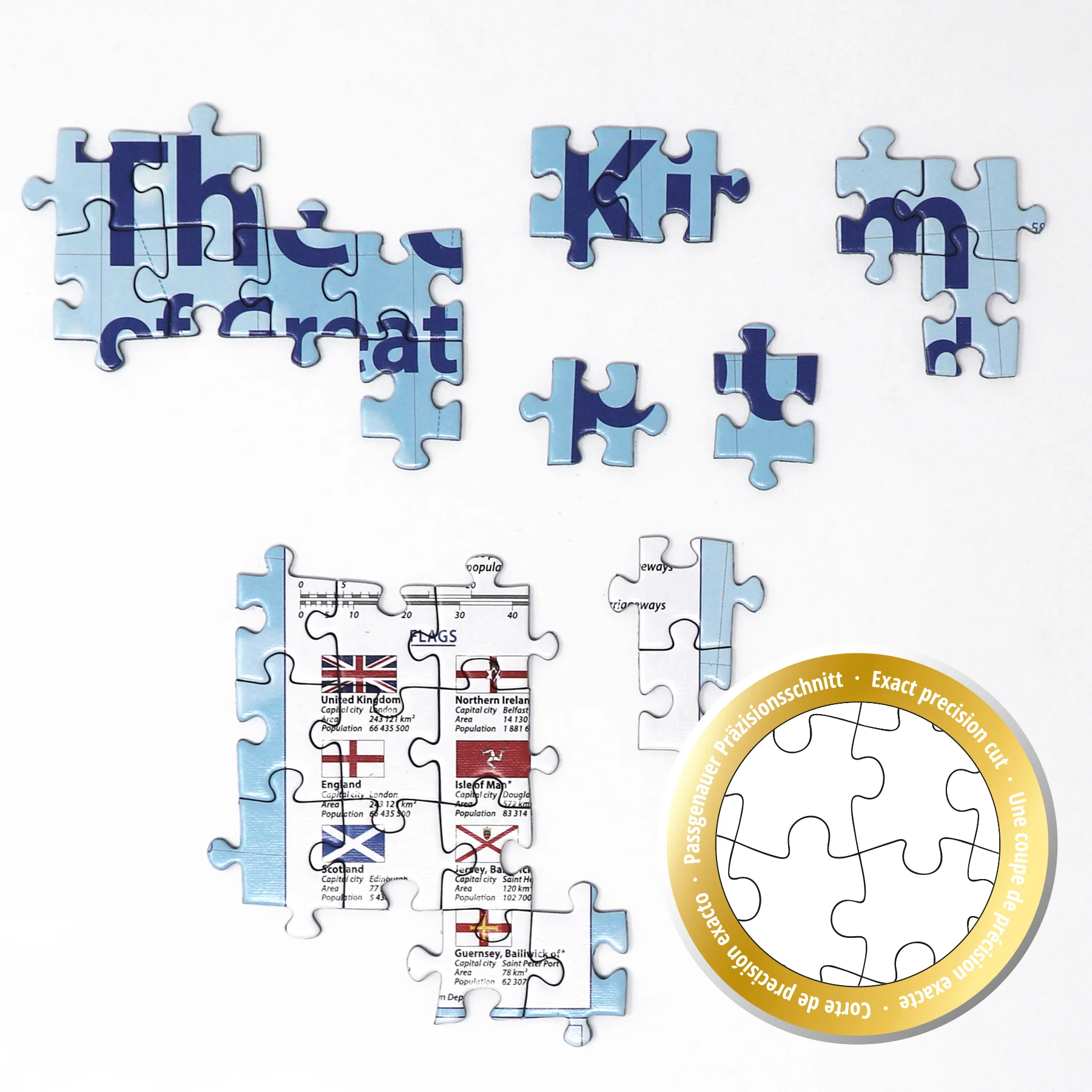 UK Karte Puzzle 2000 Teile MAPS IN MINUTES, Great Britain - Image 6