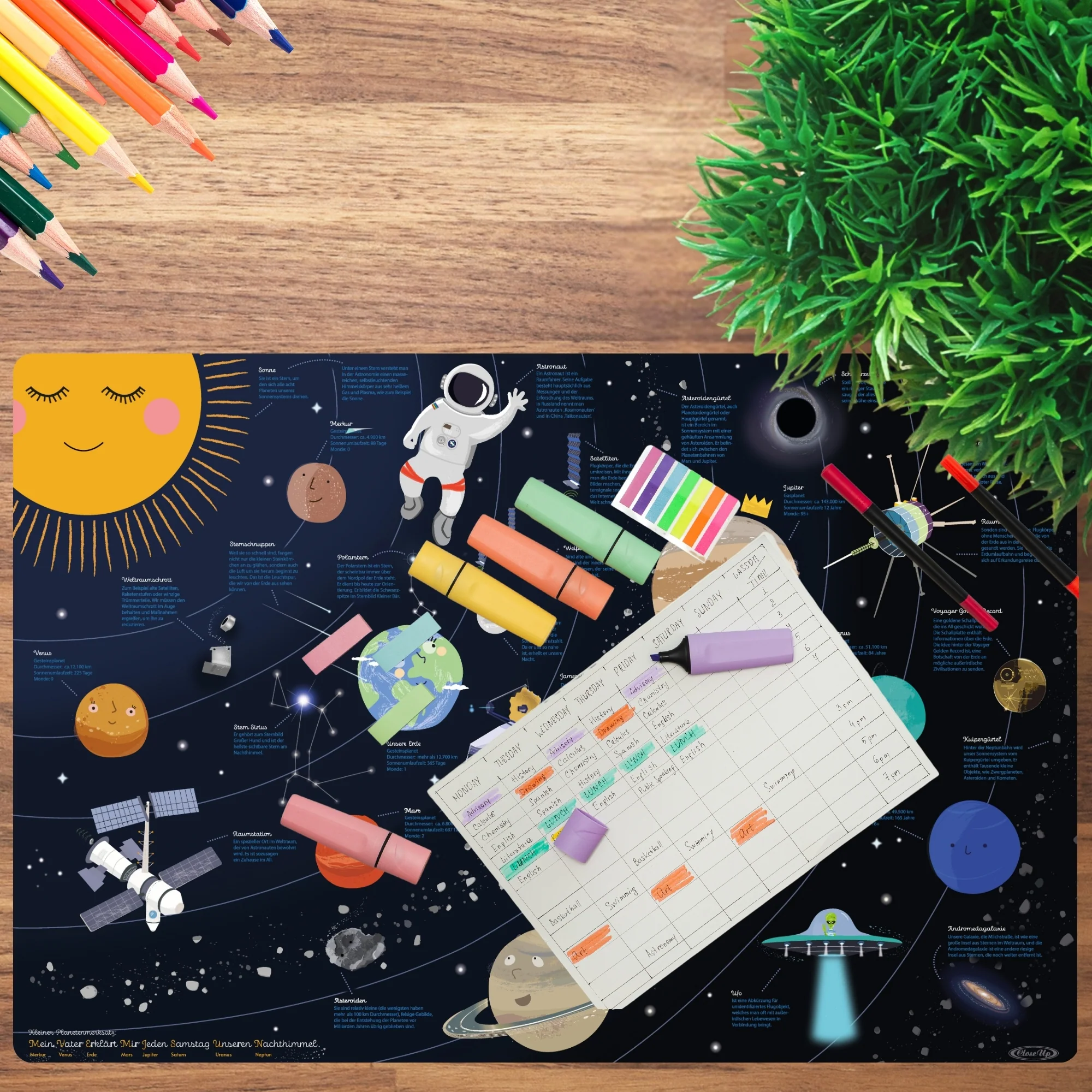Universum für Kinder Schreibtischunterlage 60x40cm - Image 4