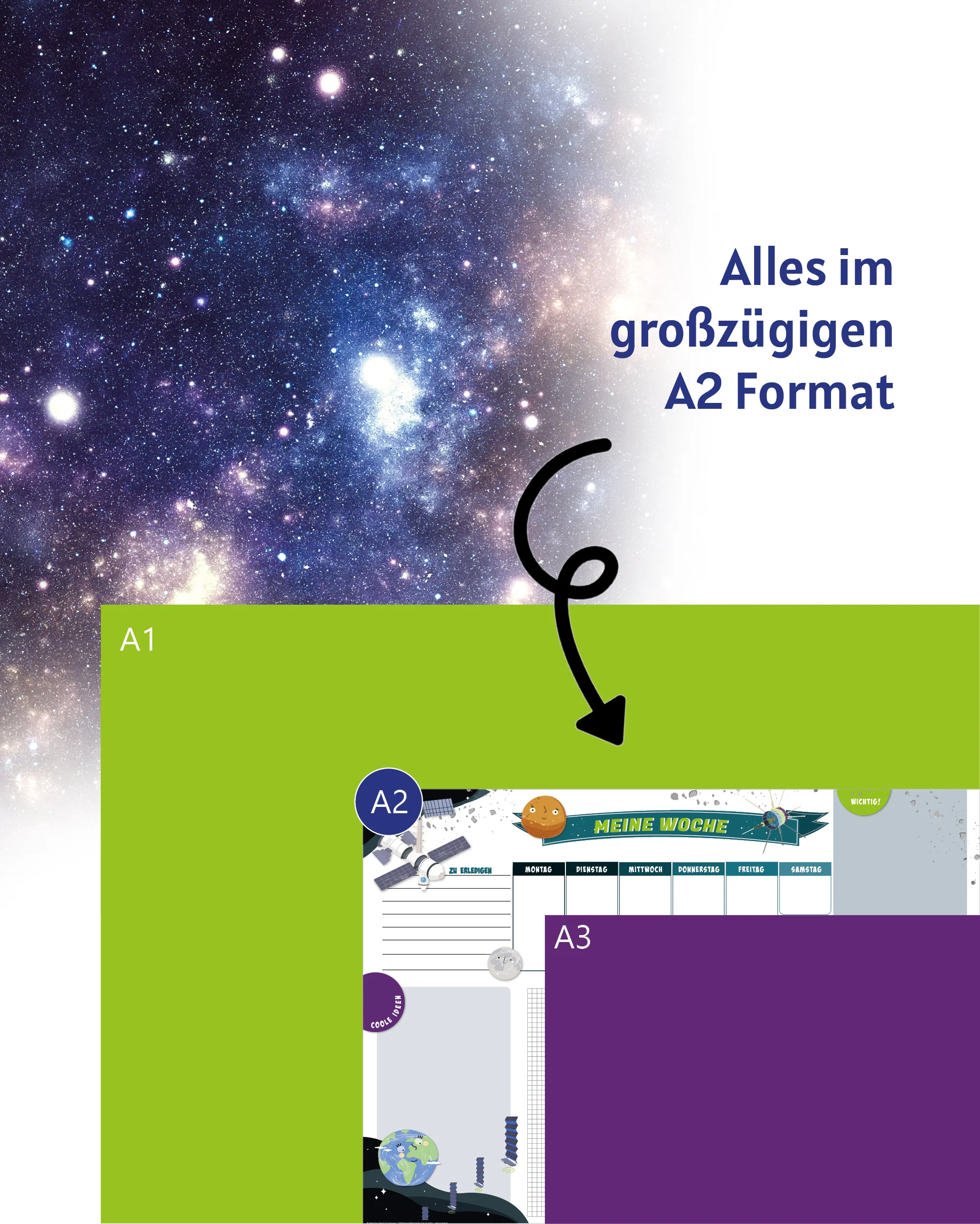 Universum Schreibtischunterlage zum Abreißen - Image 4