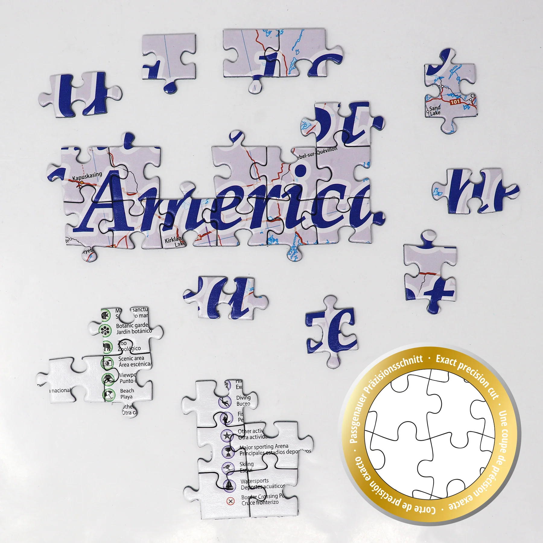 USA Karte Puzzle 2000 Teile MAPS IN MINUTES - Image 6