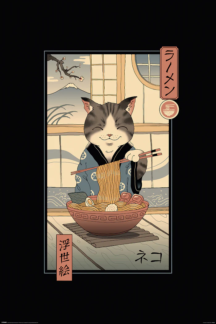 Vincent Trinidad Poster Neko Ramen Ukiyoe - Image 2
