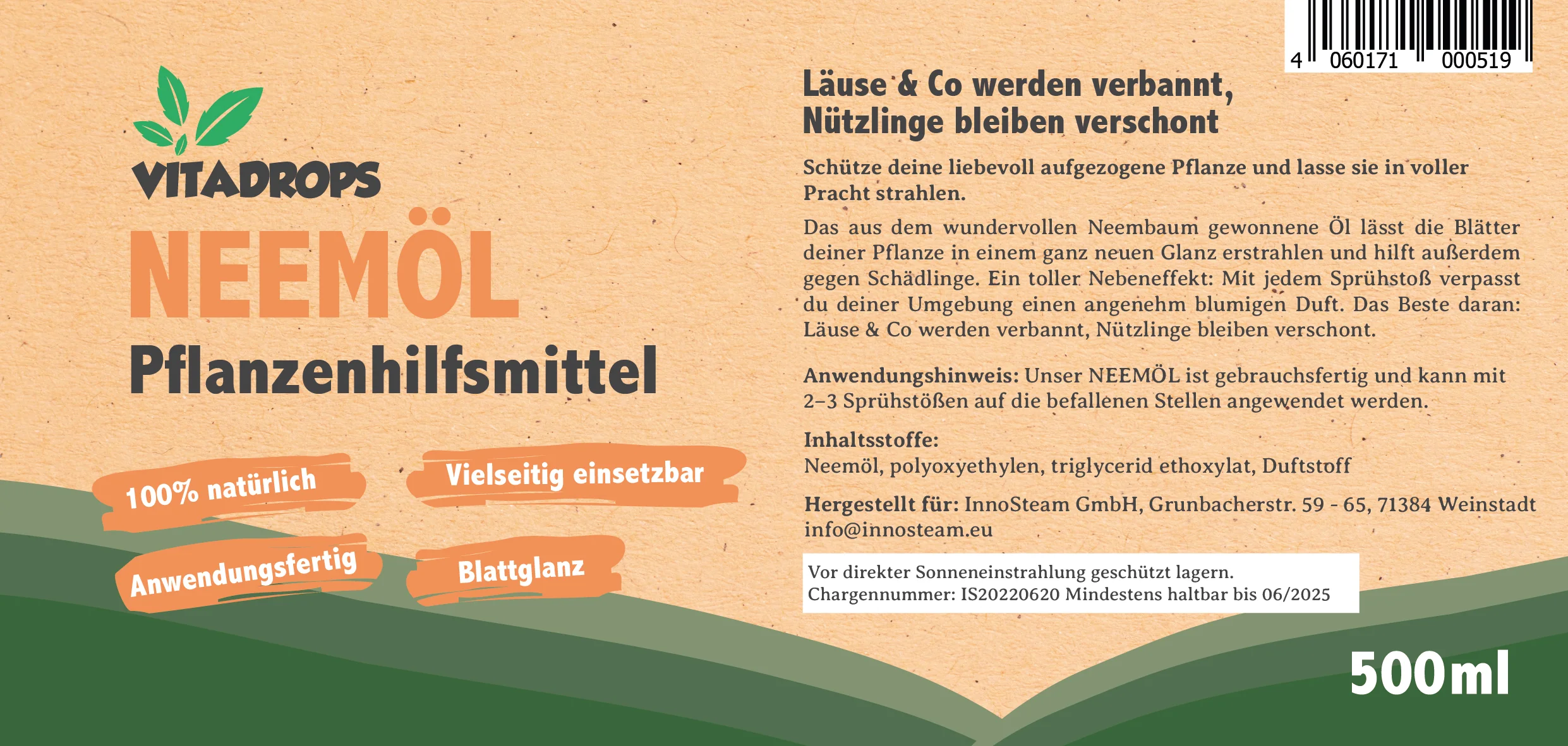 Vitadrops Neemöl Set Spray & Konzentrat, je 500ml - Image 4