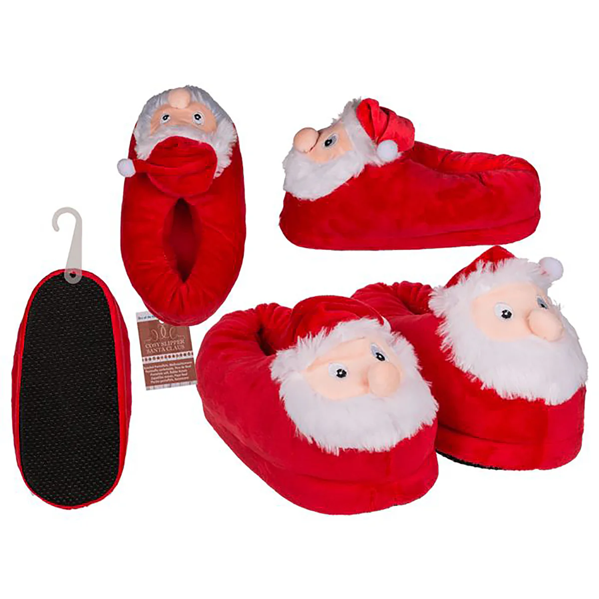 Weihnachtsmann Hausschuhe Plüsch Kinder - Image 2