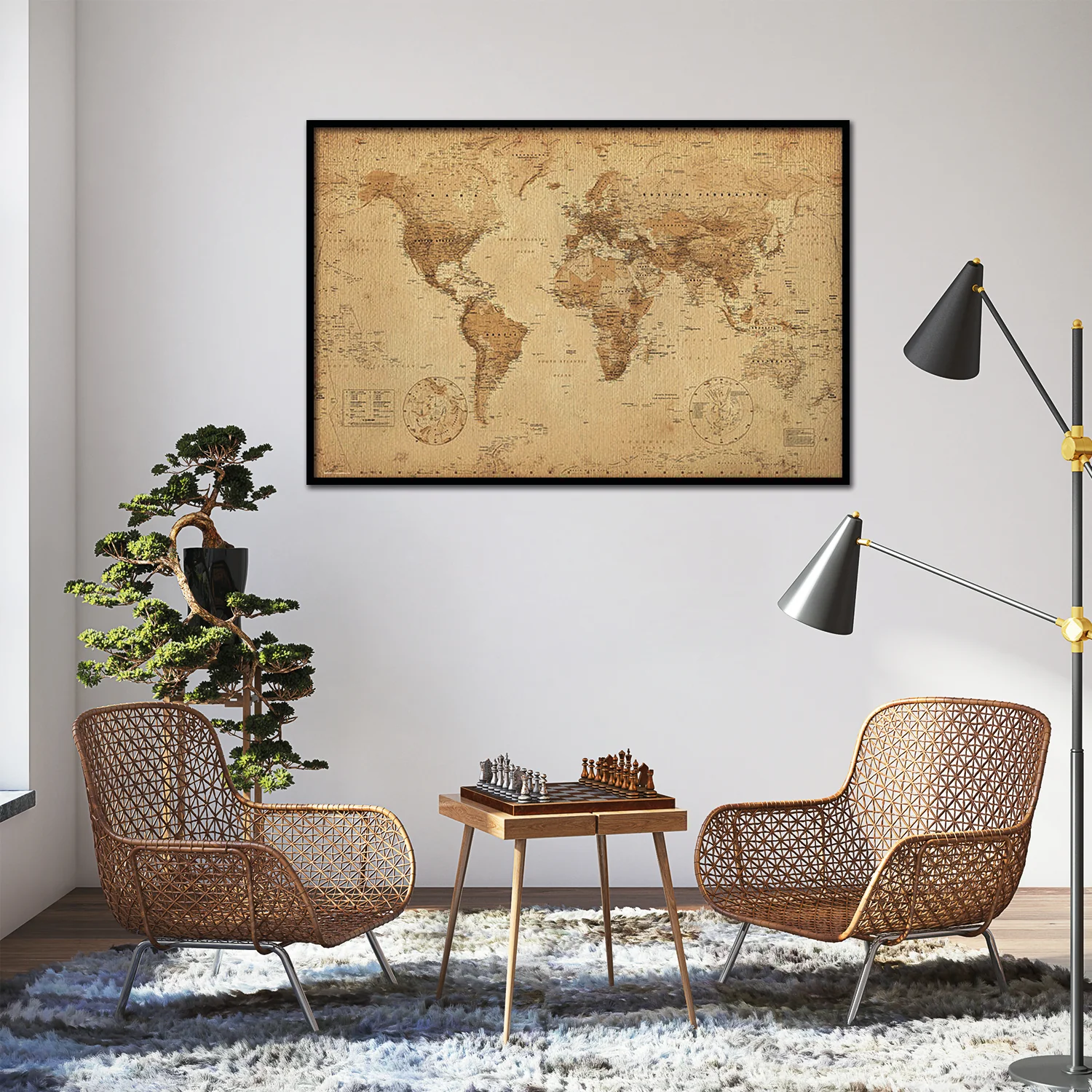 Weltkarte Poster Retro-Look - Image 7