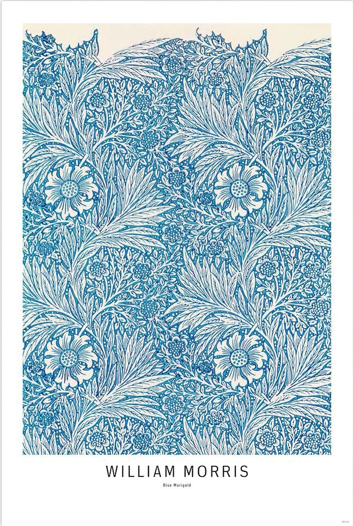 William Morris Poster Blue Marigold - Image 6