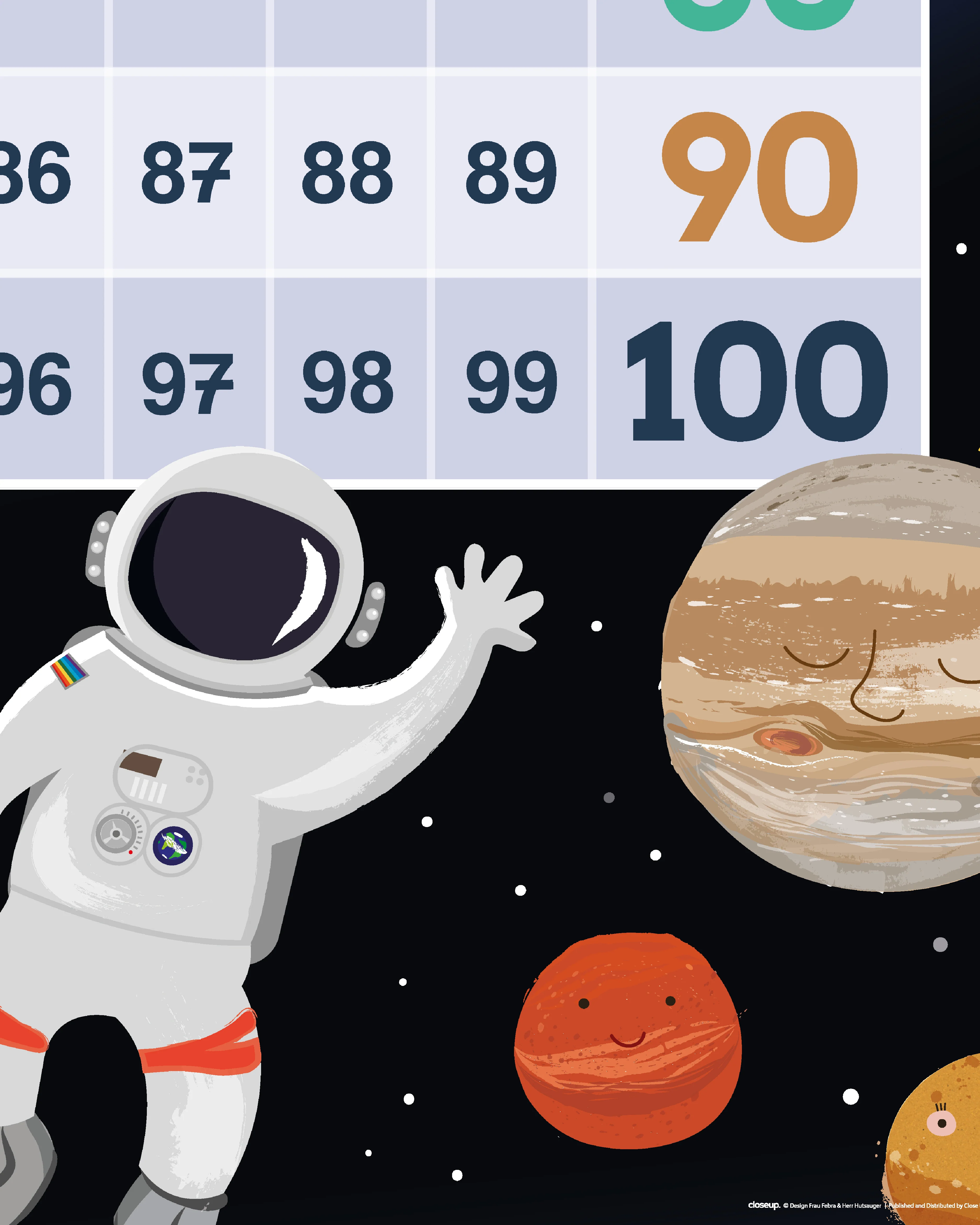Zahlen 1-100 Universum & Astronauten Design - Image 11