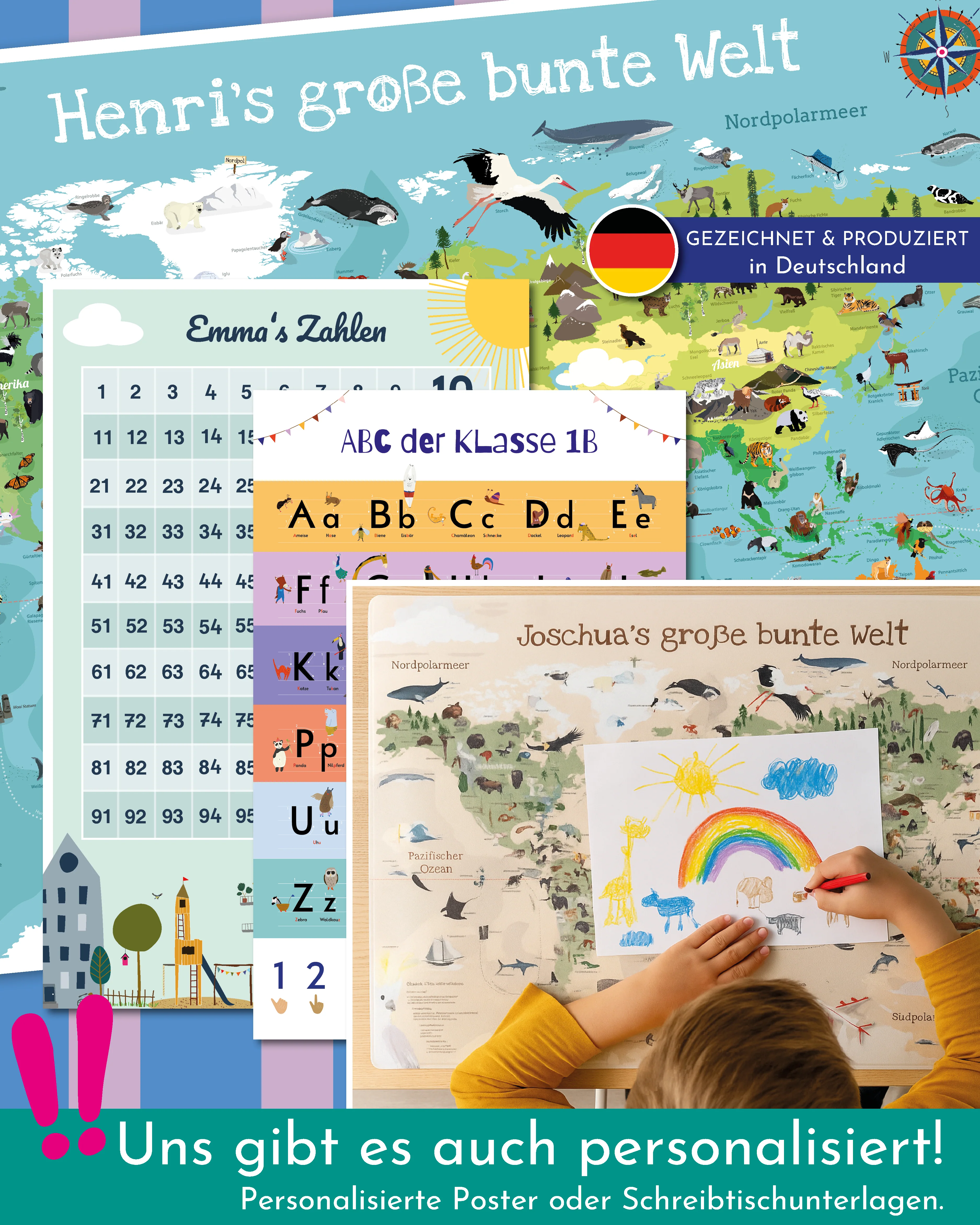 Zahlen 1-100 Universum & Astronauten Design - Image 6