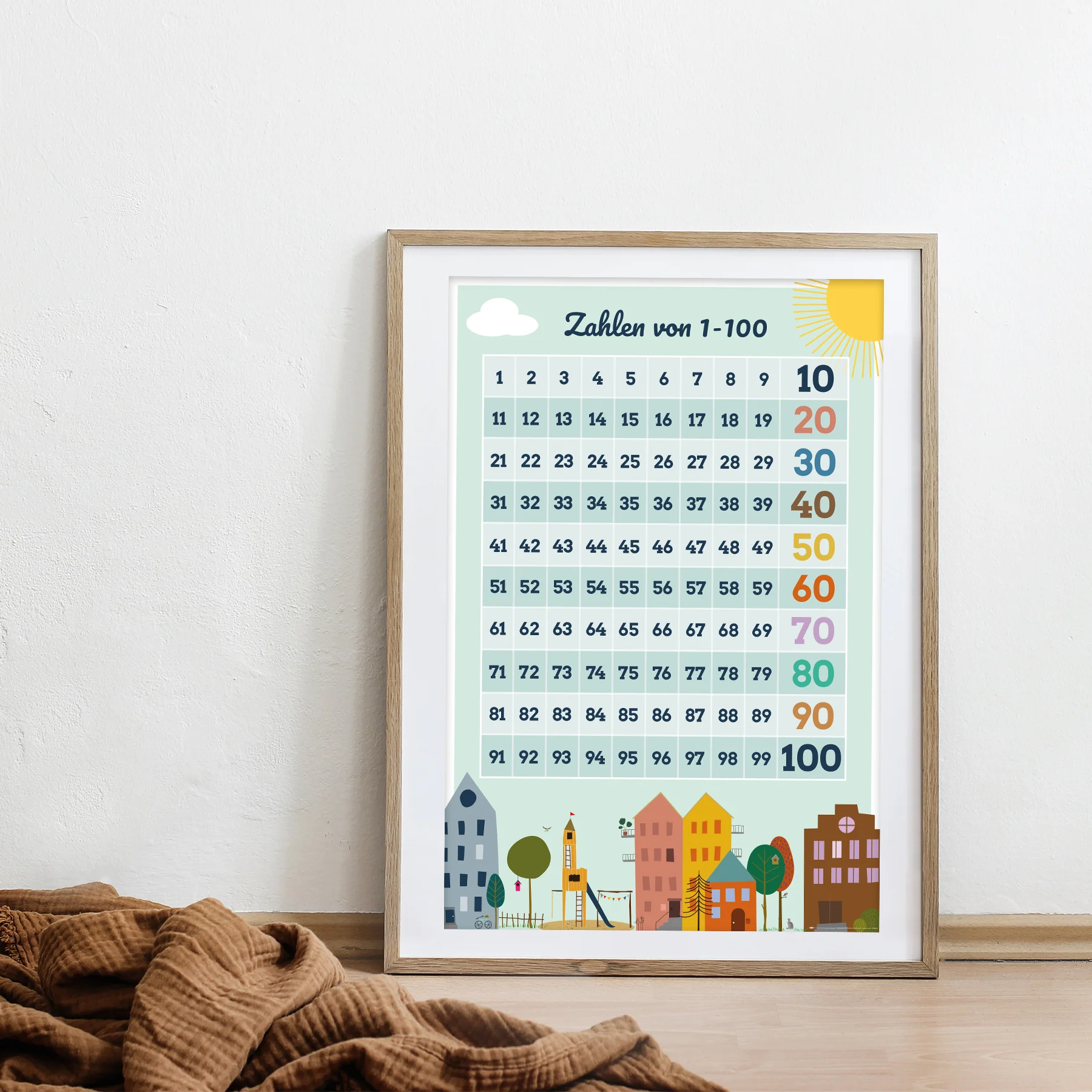 Zahlen von 1-100 Poster Lehrposter für Kinder - Image 3