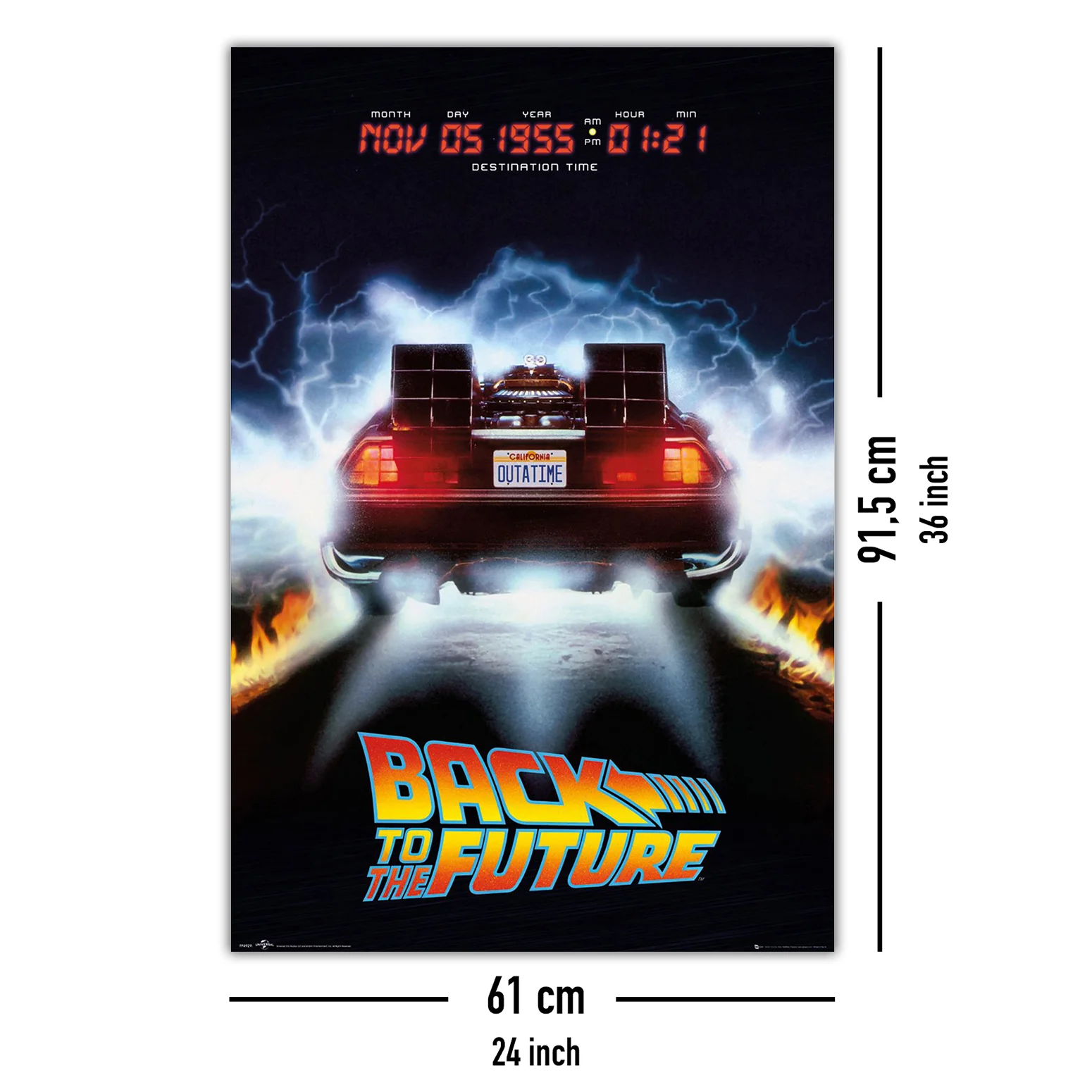 Zurück in die Zukunft Poster Delorean - Image 5